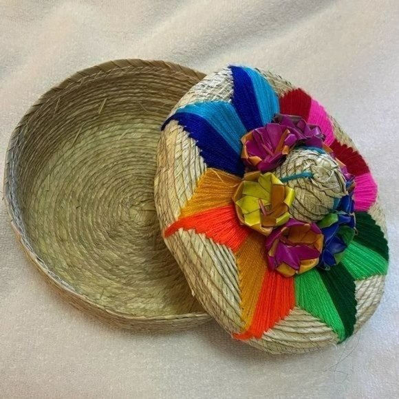 Tortillera Multicolors  Hand Made Small - Picture 1 of 6